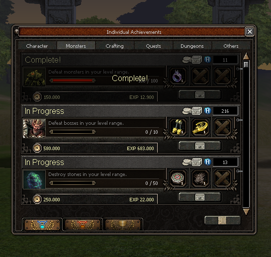 Achievement System